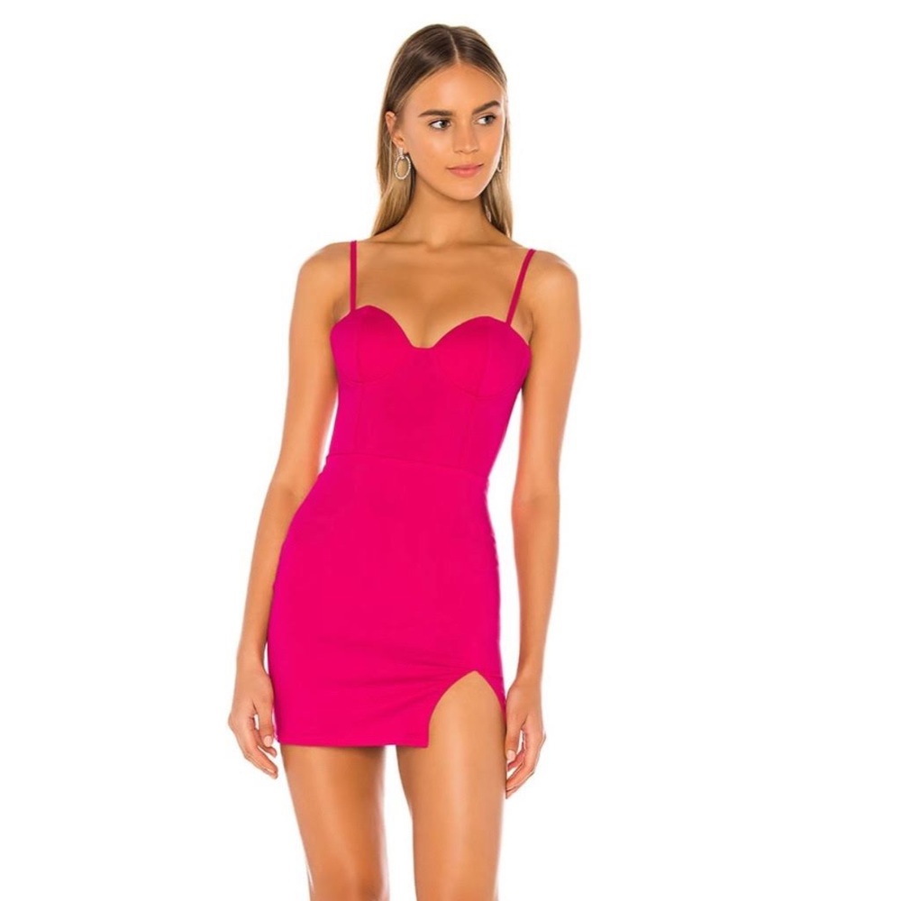 superdown oliviah bustier mini dress pink